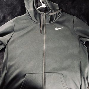 Nike Dri fit zip up hoodie women’s large